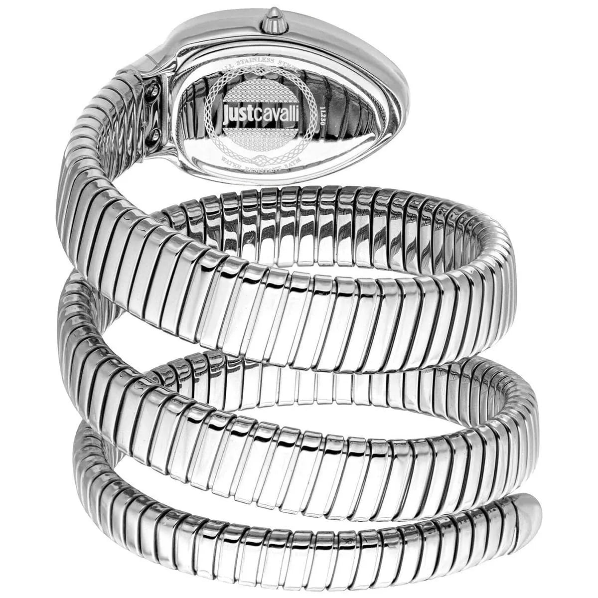 Just Cavalli Vezzoso watch featuring wrapped triple-turn snake strap design