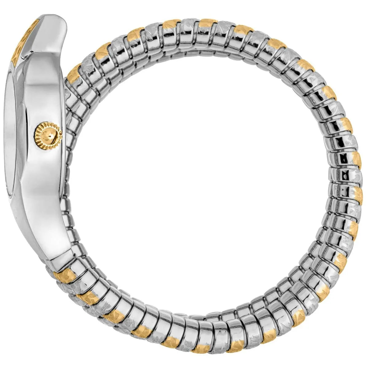 Just Cavalli Ravenna watch side view showing bracelet and case profile
