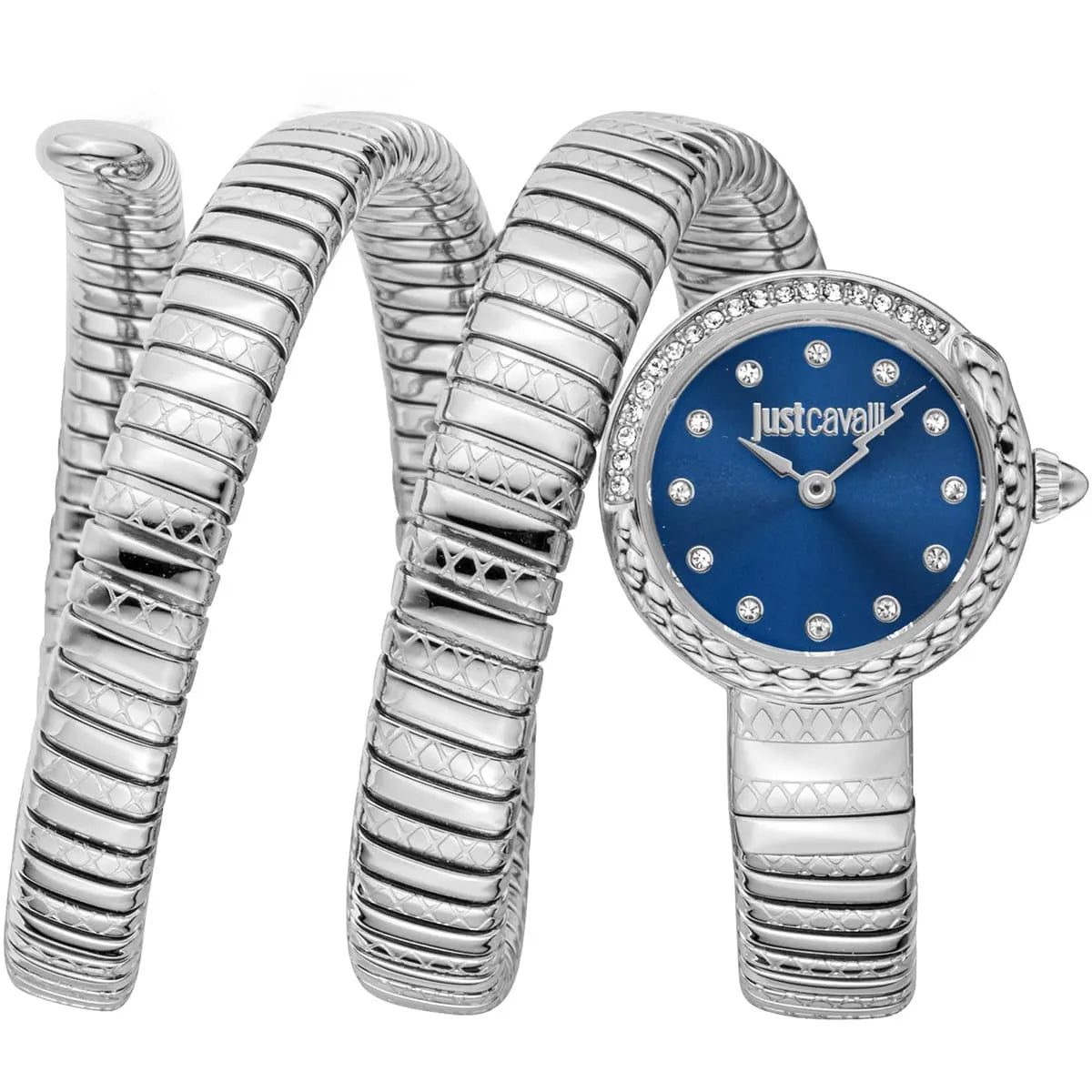 Just Cavalli Signature Snake Enchanting Quartz Stainless Steel Women's Watch - JC1L302M0015
