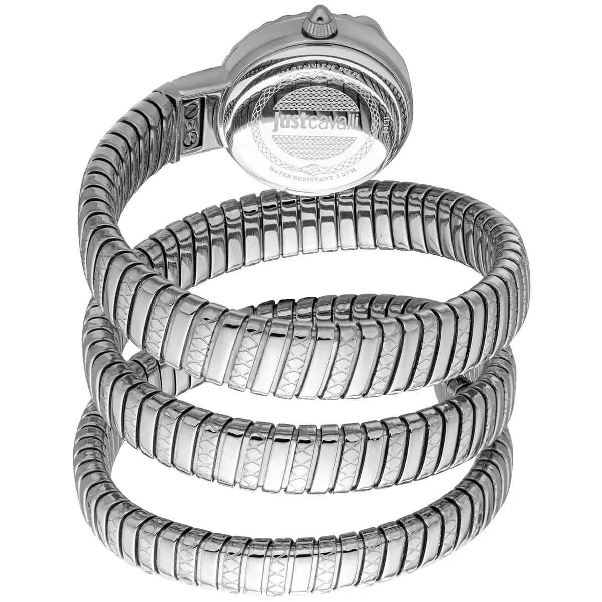 Just Cavalli Signature Snake Enchanting Quartz Stainless Steel Women's Watch - JC1L302M0015