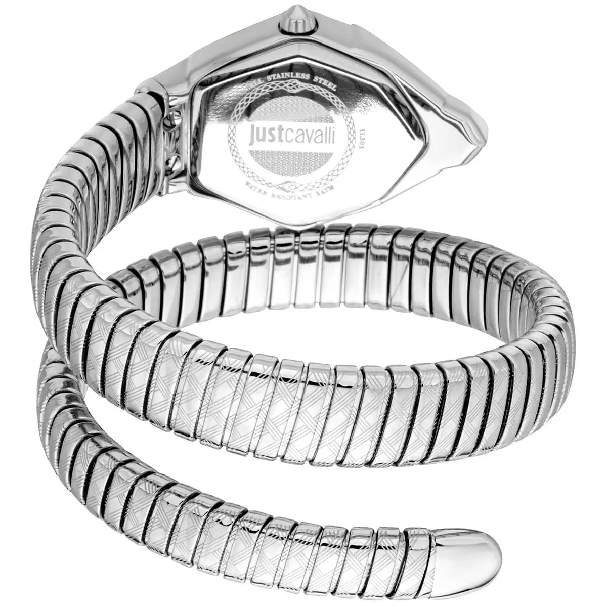 Just Cavalli Ornato Snake Silver Women's Watch - JC1L303M0015