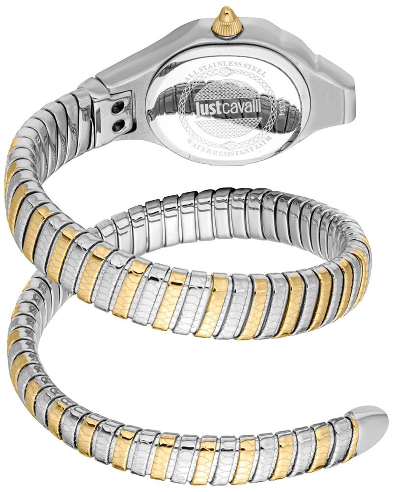 Just Cavalli Signature Snake Fiore Lady Quartz Stainless Steel Watch - JC1L354M0055