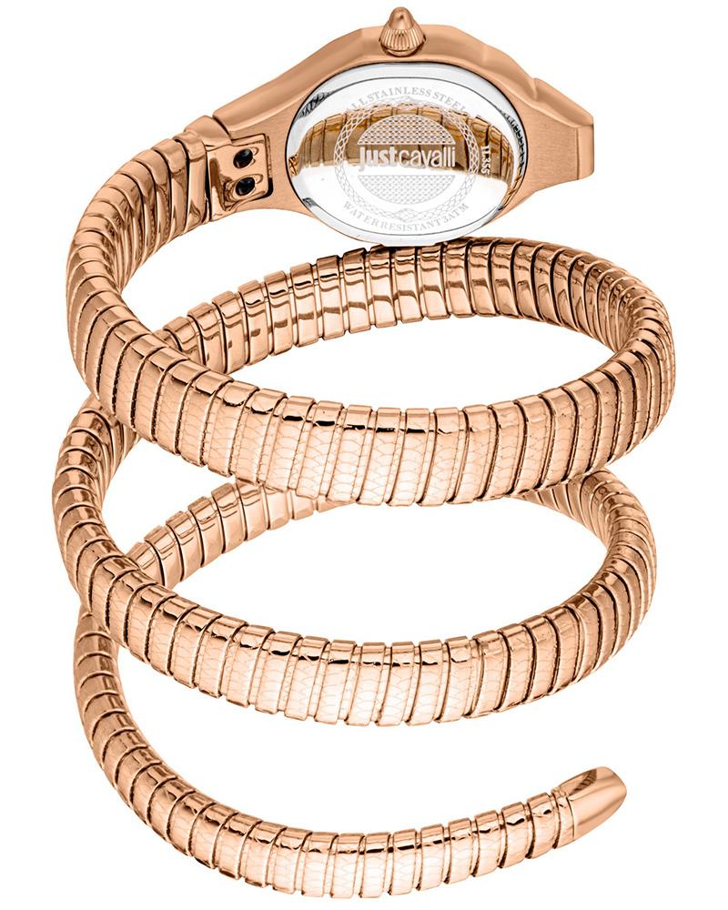 Just Cavalli Vita Green Dial Rose Gold Steel Strap Women Watch - JC1L355M0045