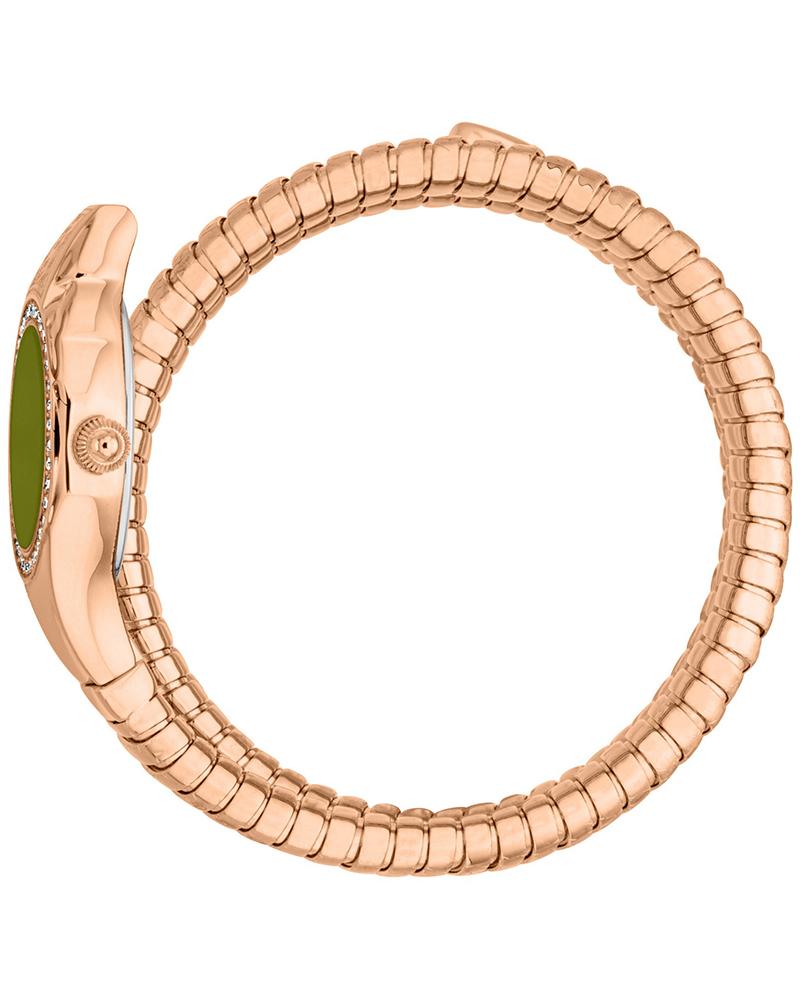 Just Cavalli Vita Green Dial Rose Gold Steel Strap Women Watch - JC1L355M0045