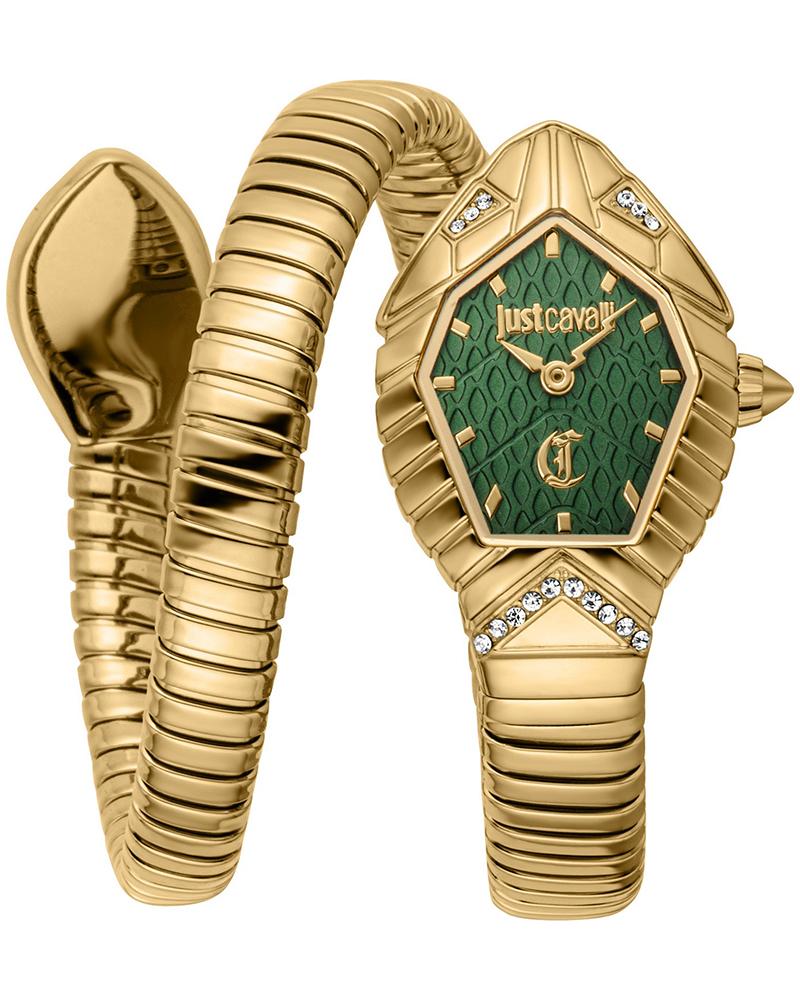 Just Cavalli Signature Snake Speranza Quartz Stainless Steel Women's Watch - JC1L356M0035