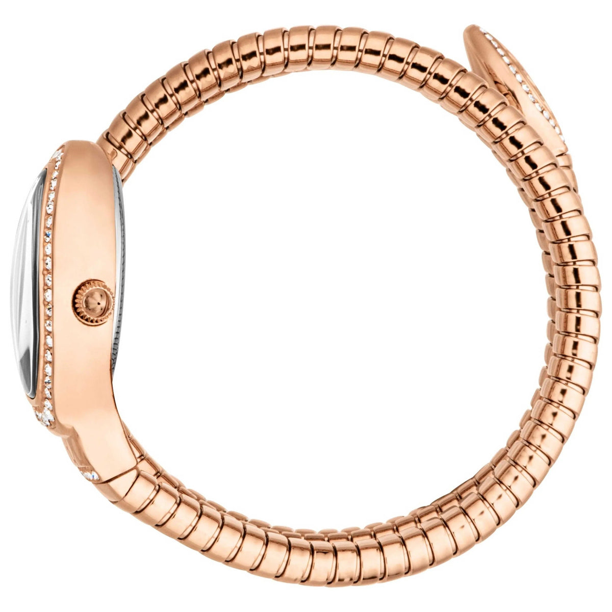 Just Cavalli Carezza Silver Dial Rose Gold Steel Strap Women Watch - JC1L372M0045