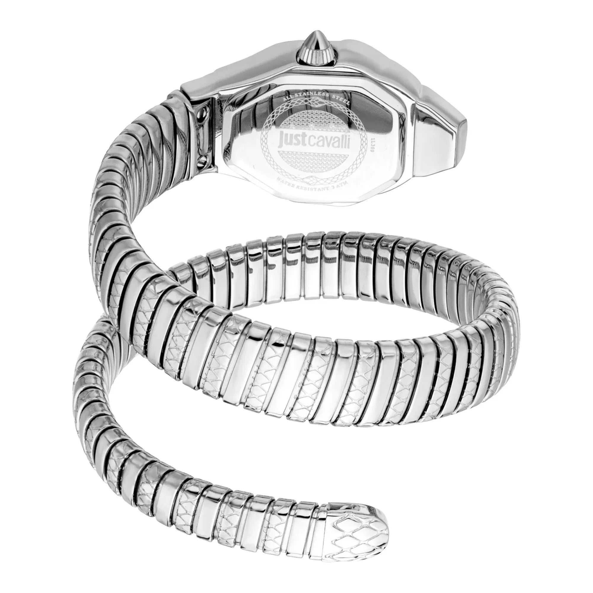 Just Cavalli Signature Snake Aurela Silver Watch - JC1L374M0015