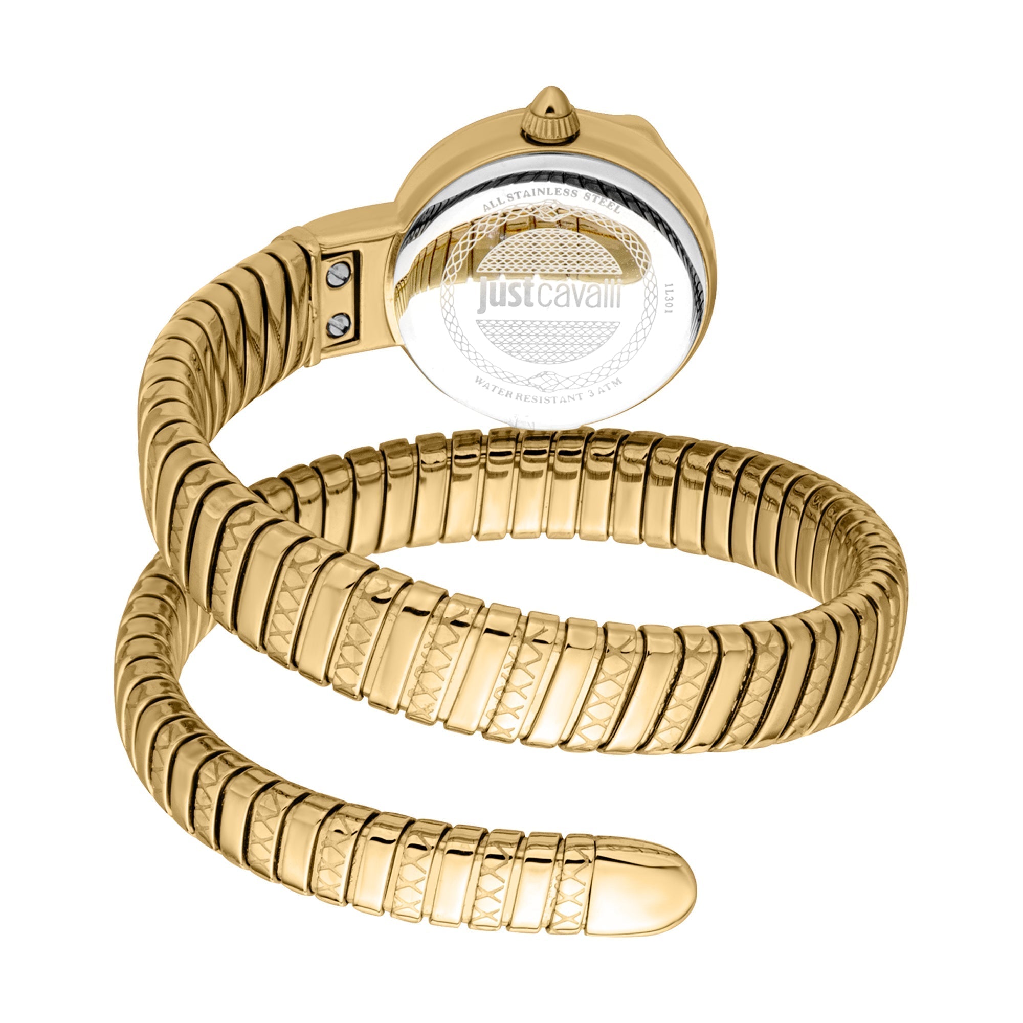 Just Cavalli Gold, Dark Green Dial Women's Watch - JC1L301M0035