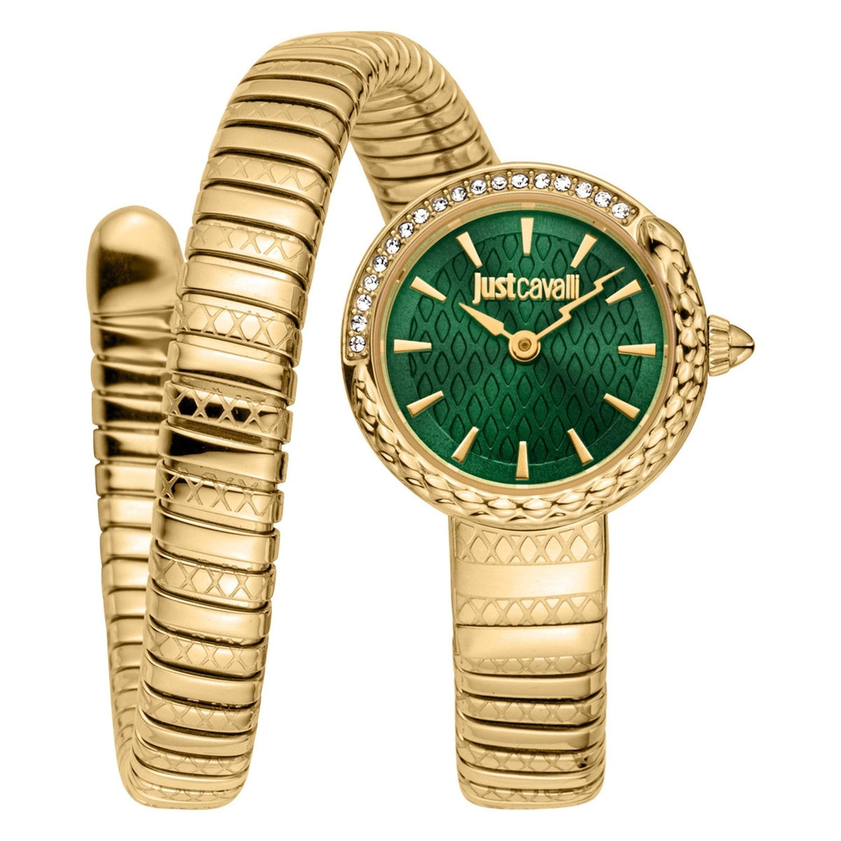Just Cavalli Gold, Dark Green Dial Women's Watch - JC1L301M0035