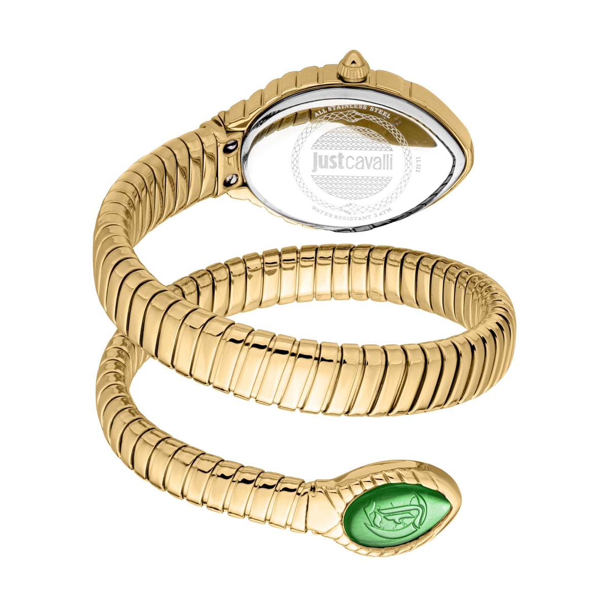 JUST CAVALLI Unica Snake Green Dial Analogue Women Watch - JC1L322M0035