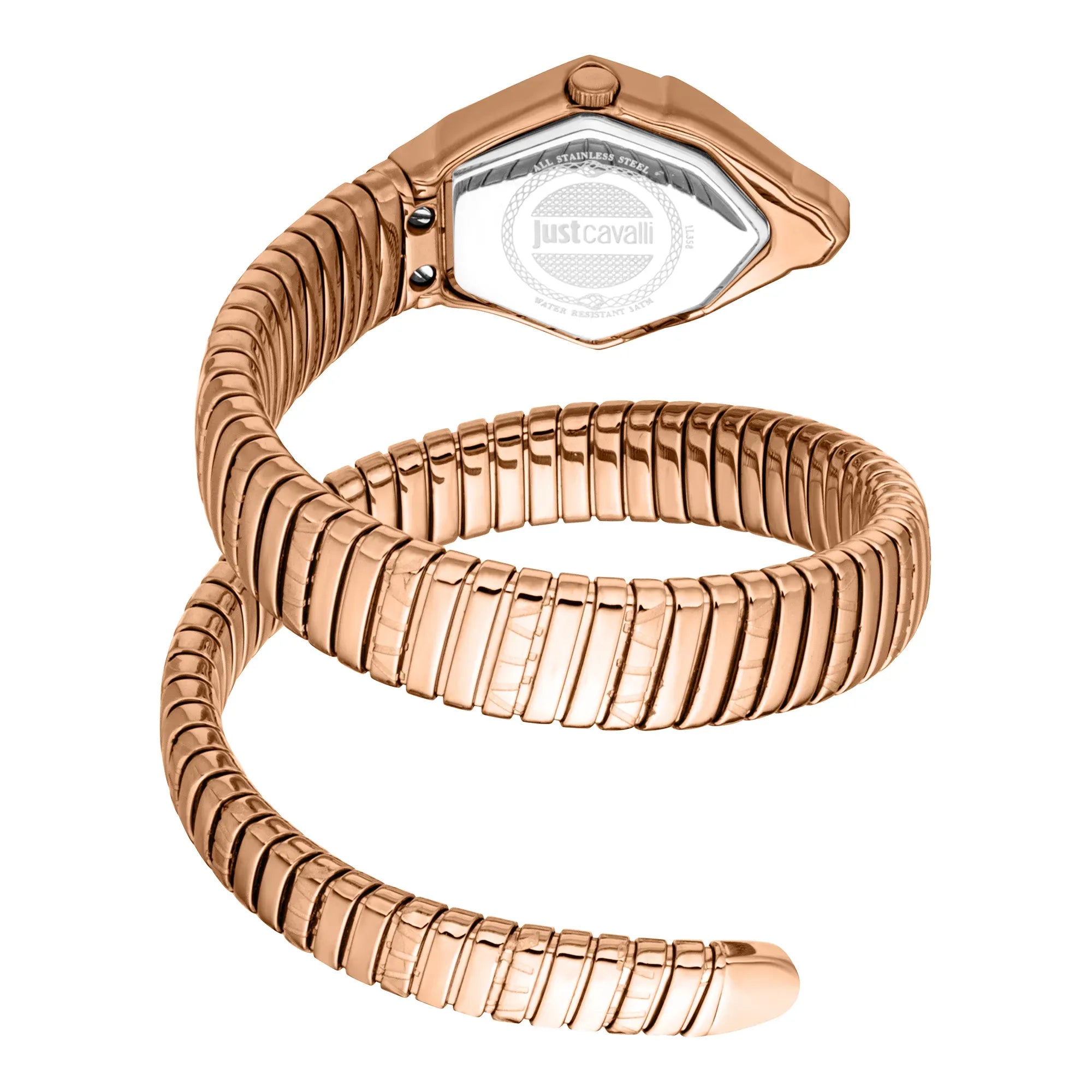 Just Cavalli Signature Snake Aurela Rose Gold Women Watch - JC1L374M0045