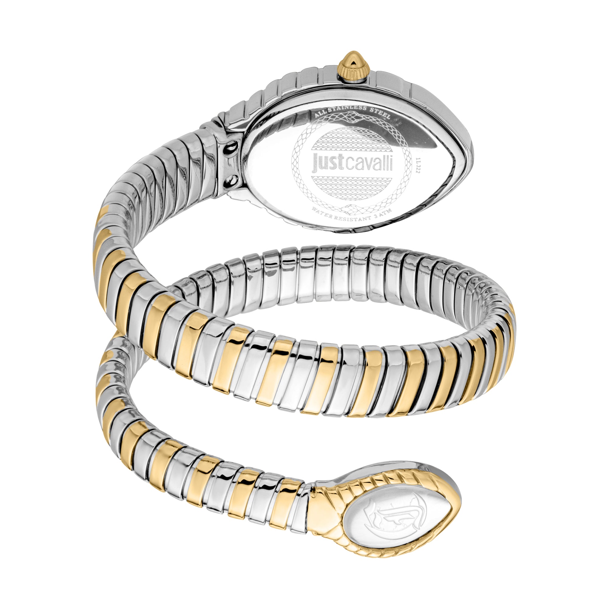 JUST CAVALLI Unica Snake Two Tone Analog Women Watch - JC1L322M0055