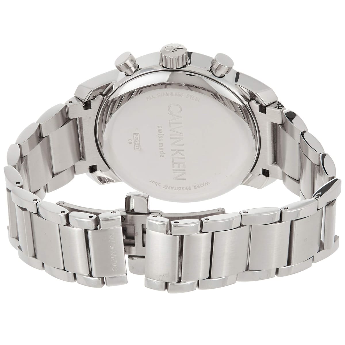 Stainless steel caseback of Calvin Klein City watch K2G27146