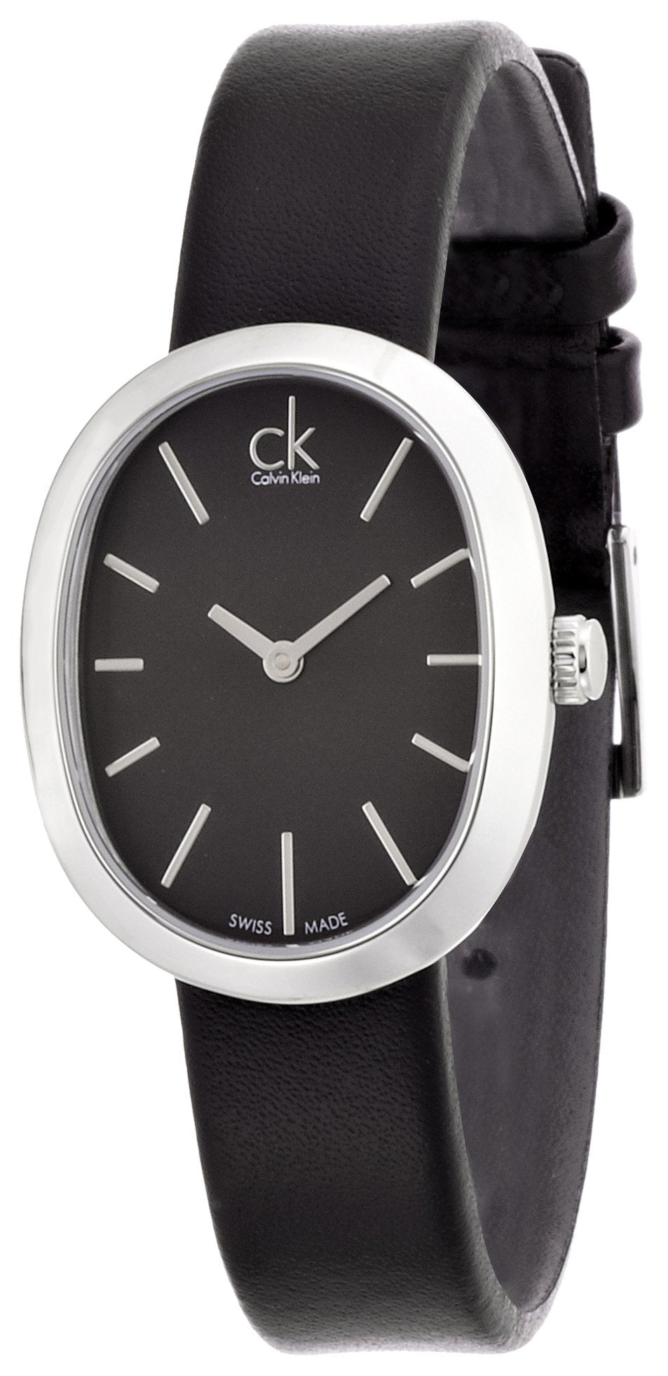 CALVIN KLEIN Incentive Black Dial Black Leather Watch K3P231C1