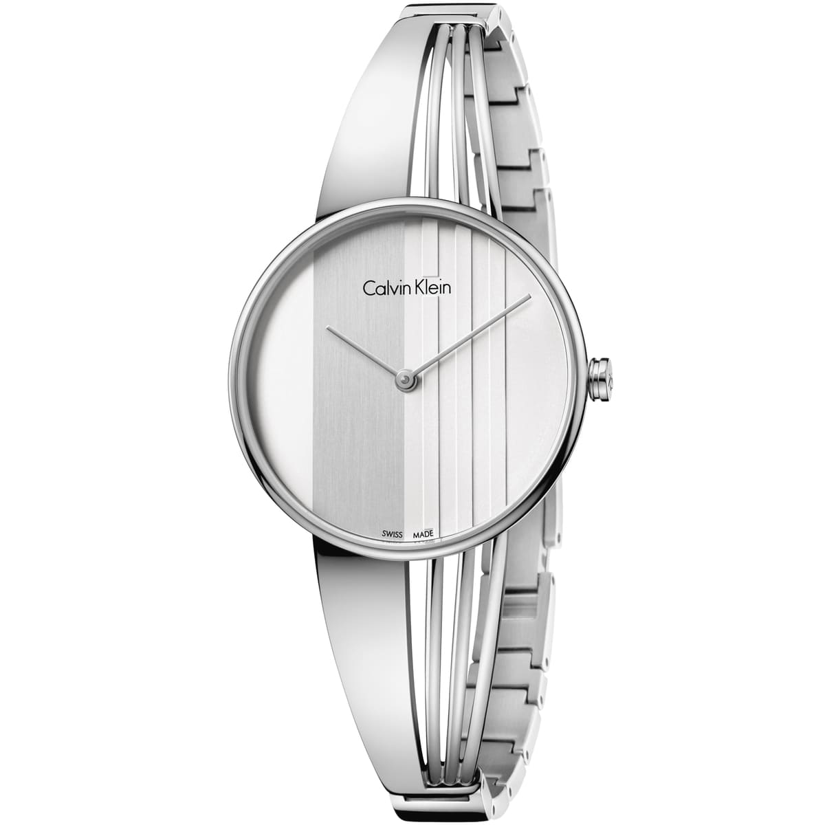 Calvin Klein Cheers Quartz Silver Dial Ladies Watch K6S2N116