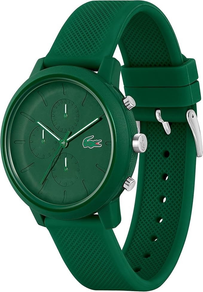 Lacoste 12.12 Green Silicone Chronograph Men's Watch - 2011245