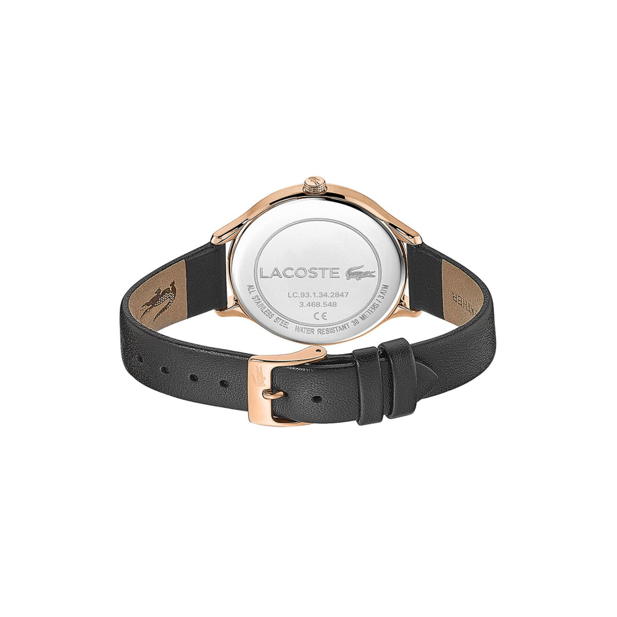 Lacoste Quartz with Silicone Strap Black Dial Men's Watch - 2001086