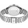 Lacoste watch caseback showing stainless steel case