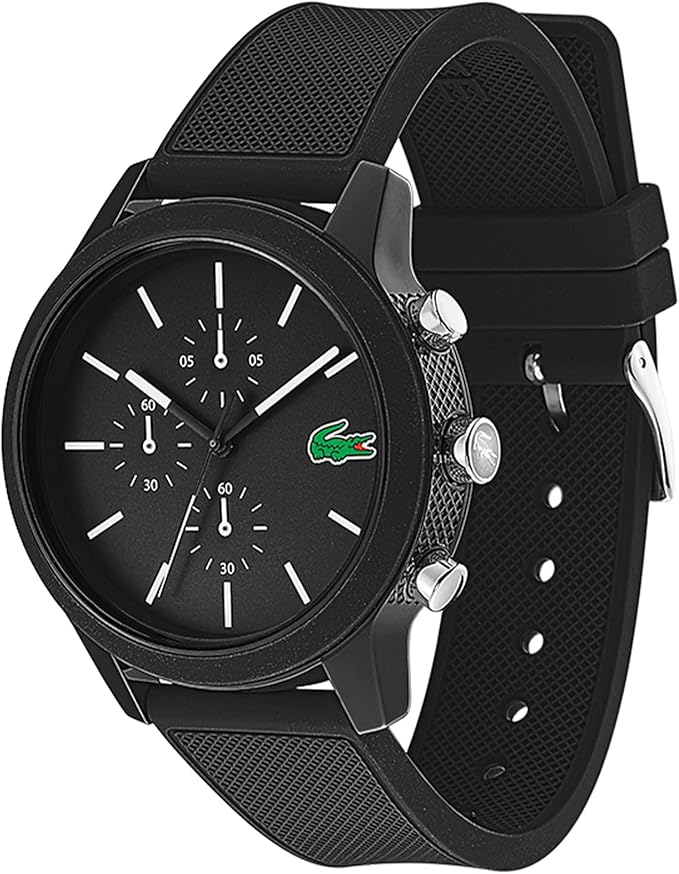 Lacoste Chronograph with Black Silicone Strap Men's Watch - 2010972