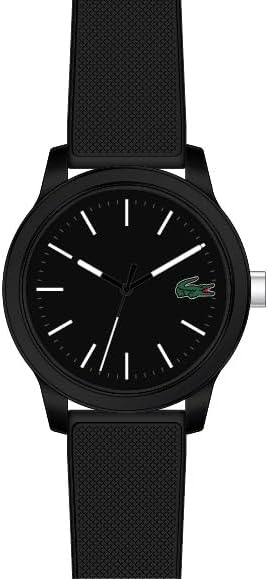 Lacoste Black Silicone with Rubber Strap Men's Watch - 2010986