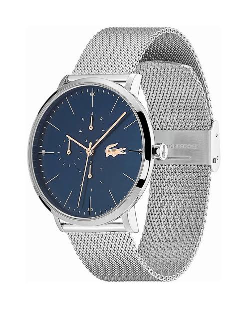 Lacoste 39mm Silver Stainless Steel Mesh Men's Watch - 2011024