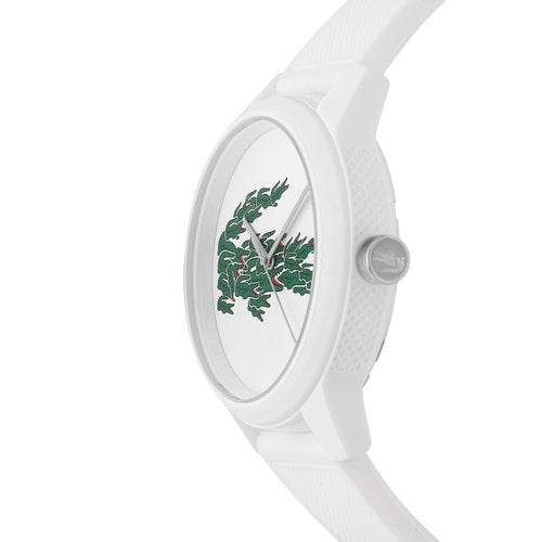Lacoste 42mm White Silicone Strap Watch - 2011039