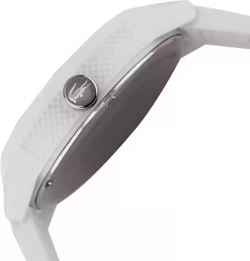 Lacoste White Silicone Round Dial Men's Watch - 2011069