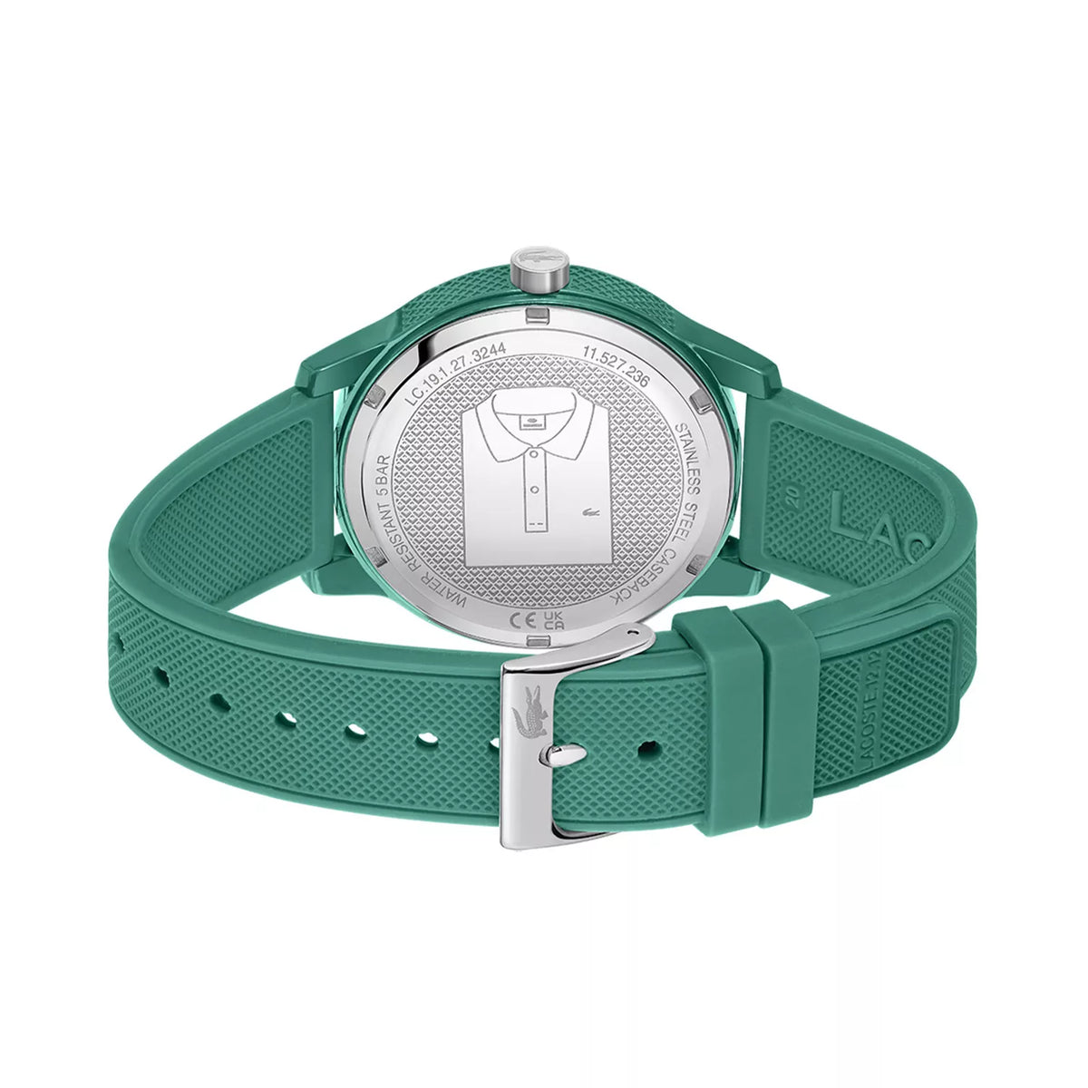 Lacoste Silicone Band Green Dial Men's Watch - 2011192