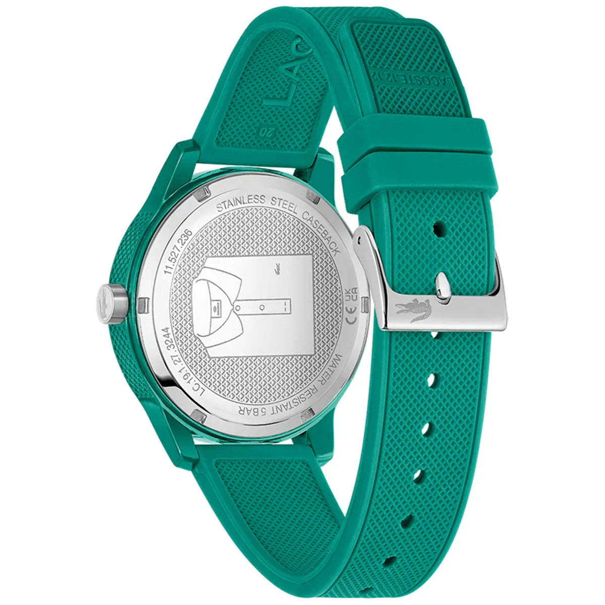 Lacoste Silicone Band Green Dial Men's Watch - 2011192
