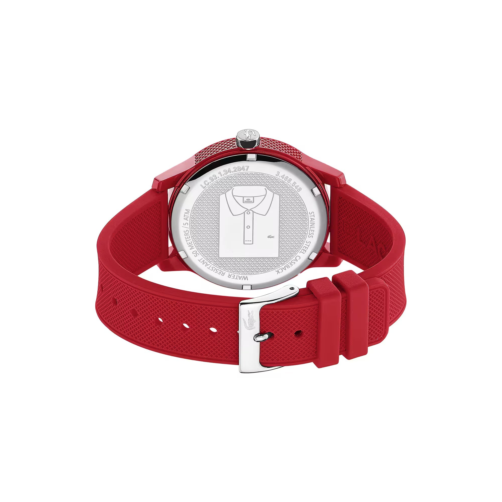 Lacoste Classic Red Dial Red Silicone Band Men's Watch - 2010988