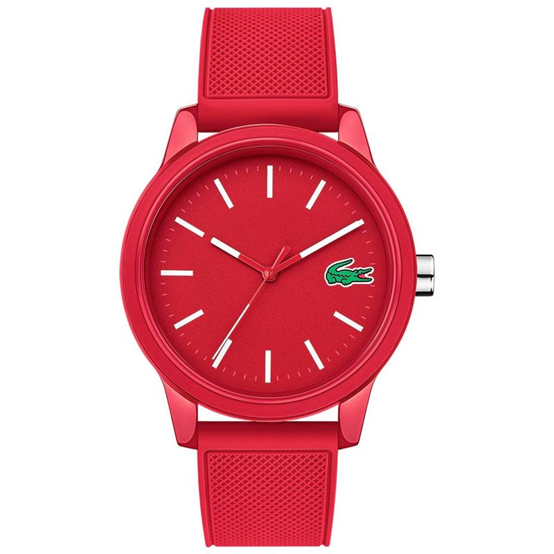Lacoste Classic Red Dial Red Silicone Band Men's Watch - 2010988