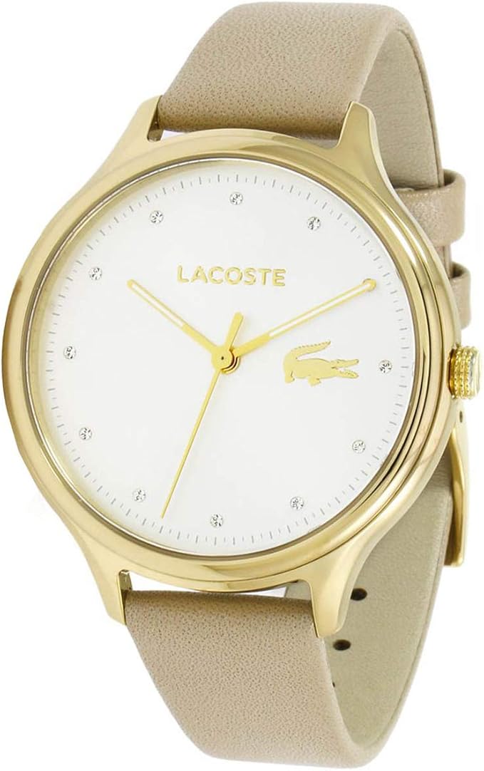 Lacoste Constance Tan Leather Strap Women's Watch - 2001007