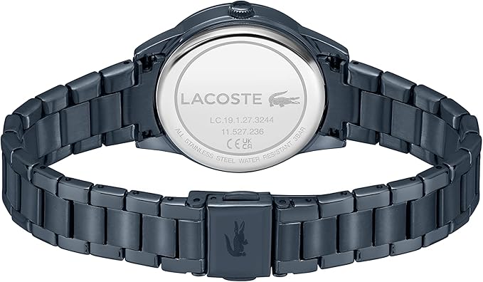 Lacoste LADYCROC MINI watch caseback showing model number LC-10.1.27.2244 and specifications