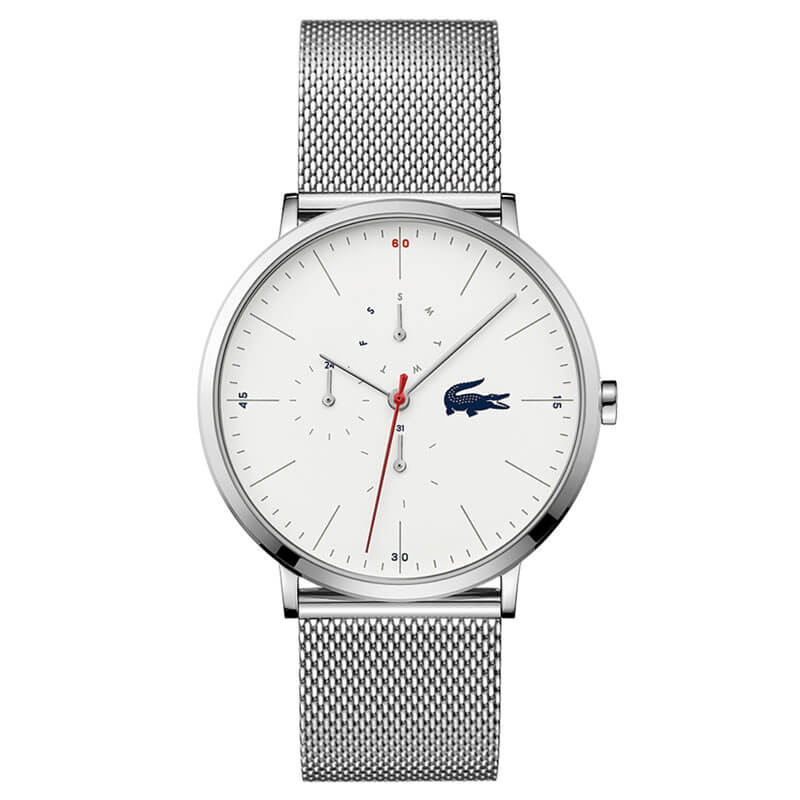Lacoste Moon Multifunction Dial with Stainless Mesh Strap Men's Watch - 2011025