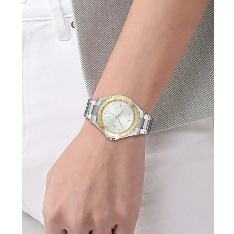 Lacoste Swing women's watch worn on wrist