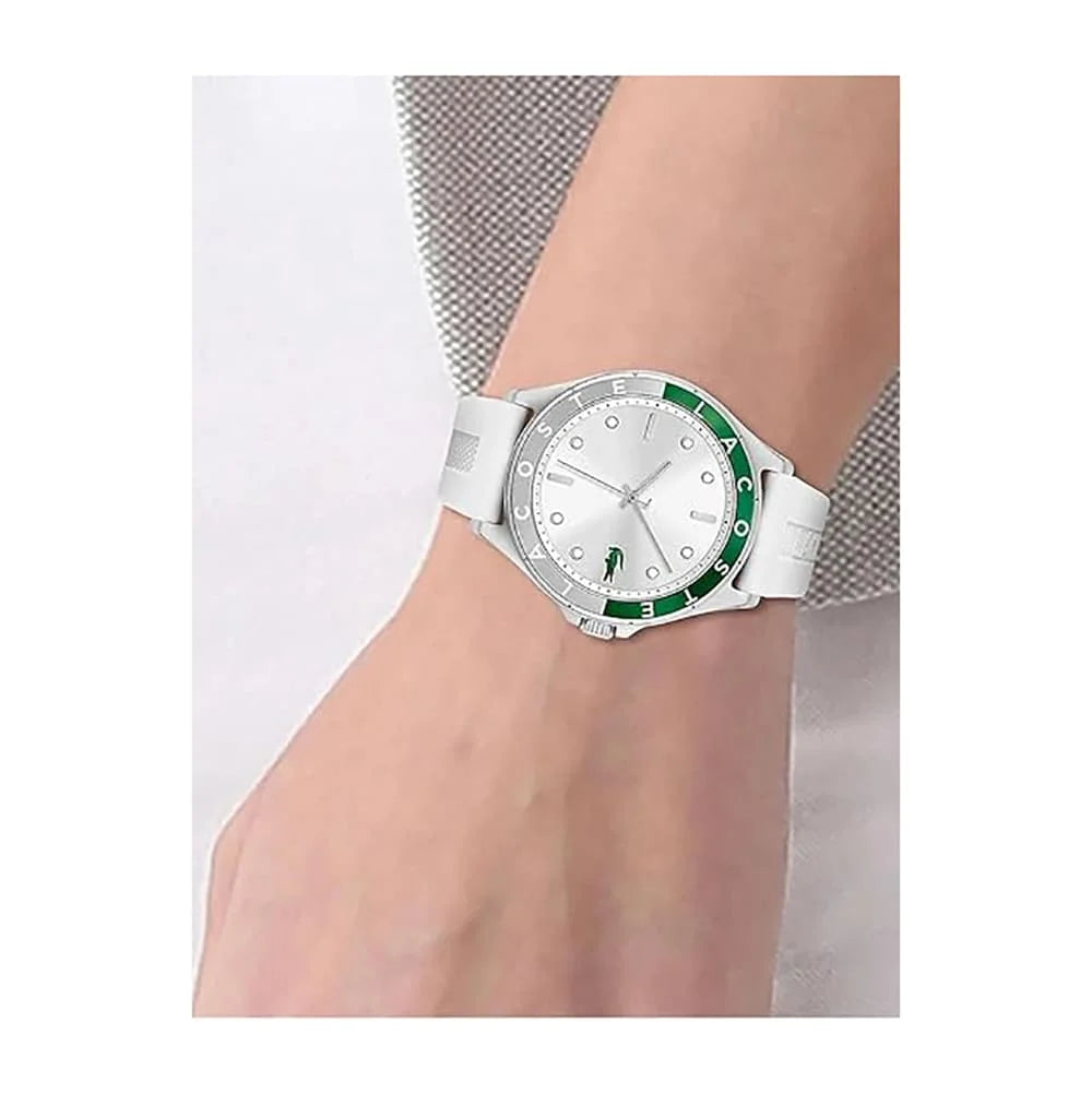 Lacoste Swing White Silicone Women's Watch - 2001265