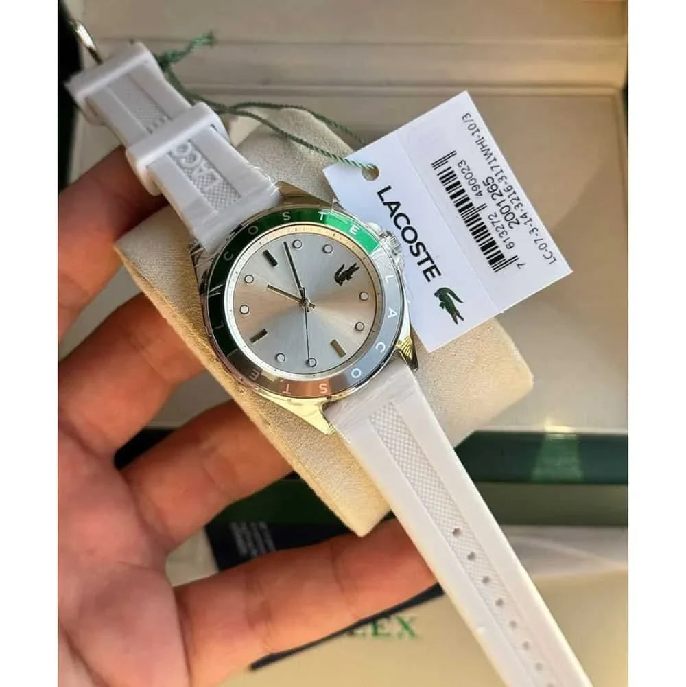 Lacoste Swing White Silicone Women's Watch - 2001265