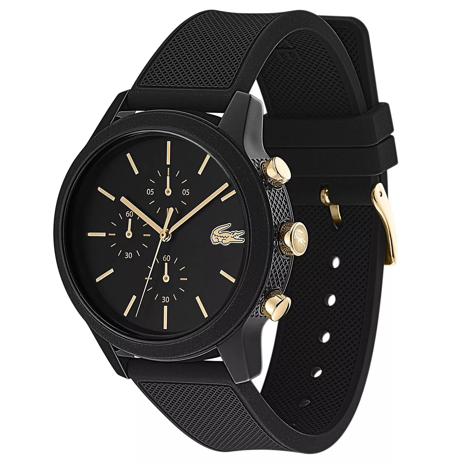 Lacoste TR90 Quartz with Rubber Strap Black Men's Watch - 2011012