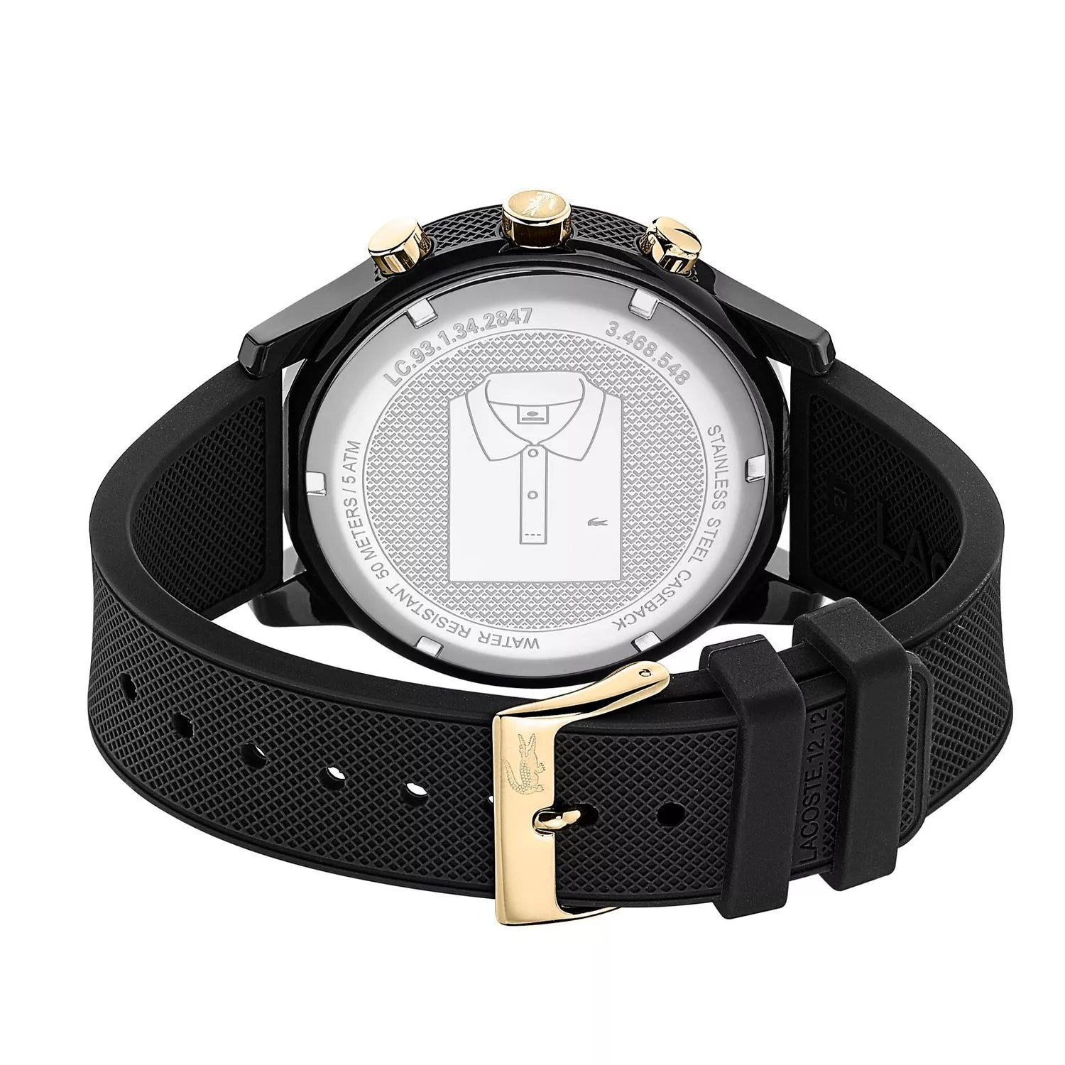 Lacoste TR90 Quartz with Rubber Strap Black Men's Watch - 2011012