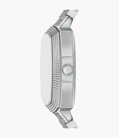 Side profile of Fossil Machine Luxe stainless steel case