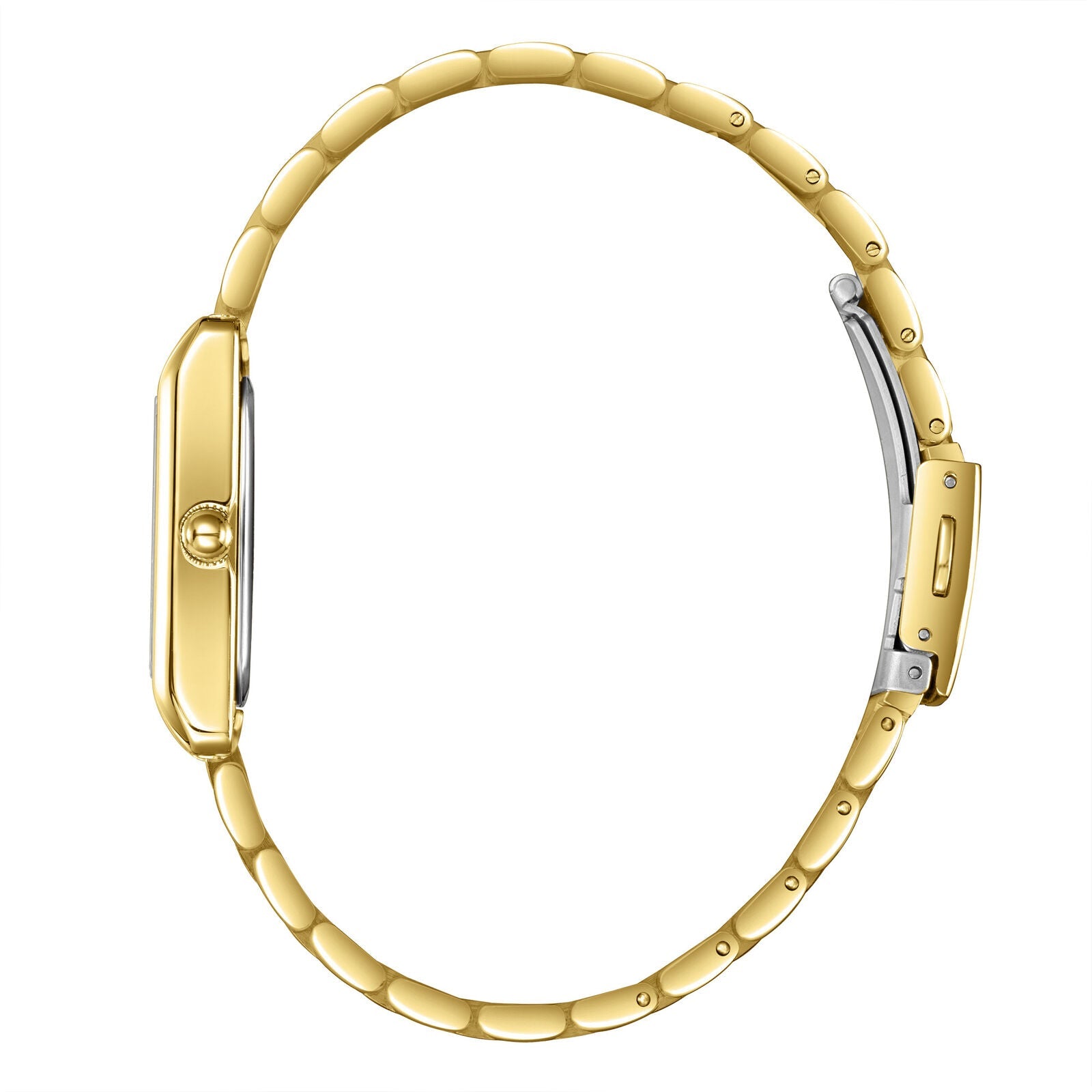 Lee Cooper Elegance watch shown from the side, displaying case profile and bracelet