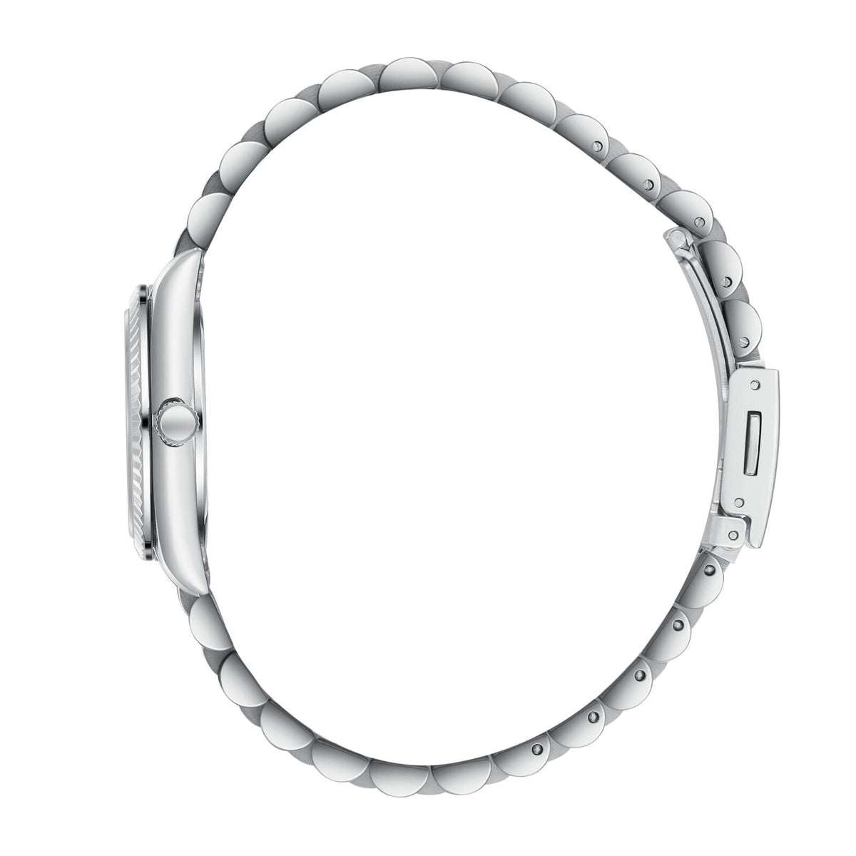Lee Cooper LC08303.390 silver-tone metal bracelet with fold-over clasp