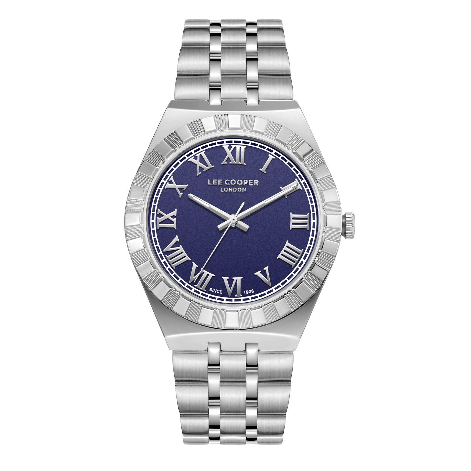 Lee Cooper Jayden Blue Dial Silver Watch - LC08060.390