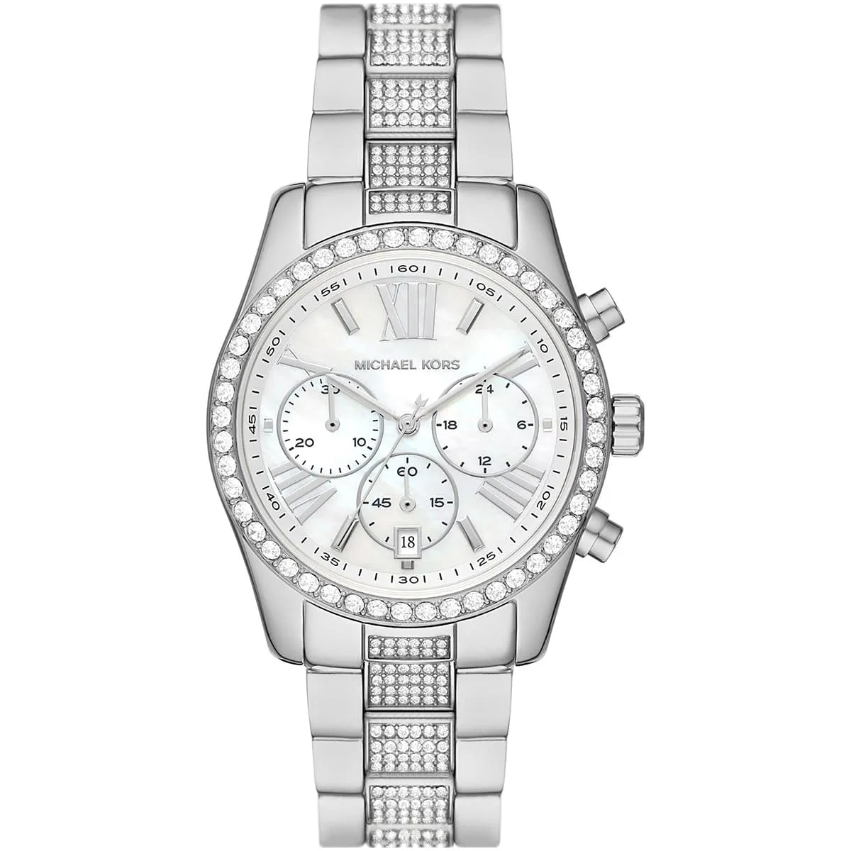 Lexington Pavé Silver-Tone Watch