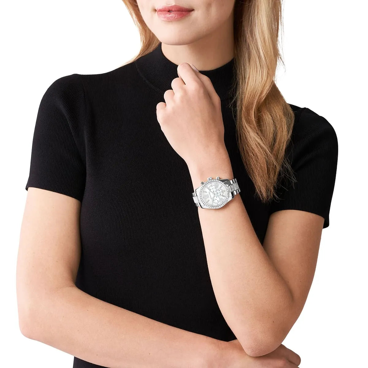 Lexington Pavé Silver-Tone Watch