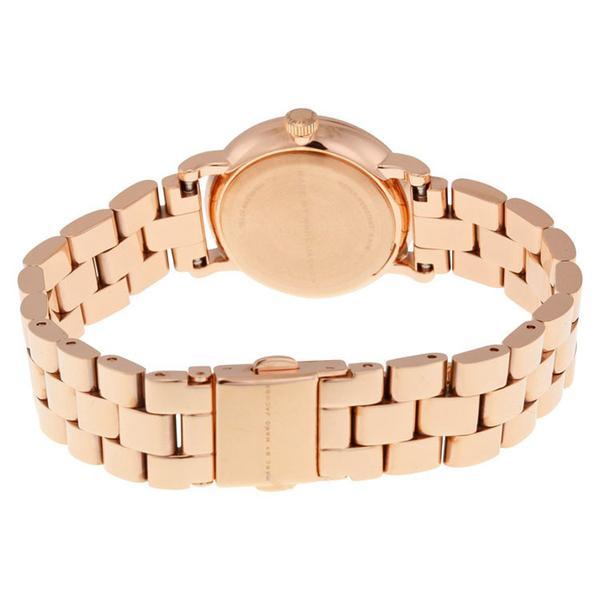 Baker Dexter rose gold case back and rose gold link bracelet