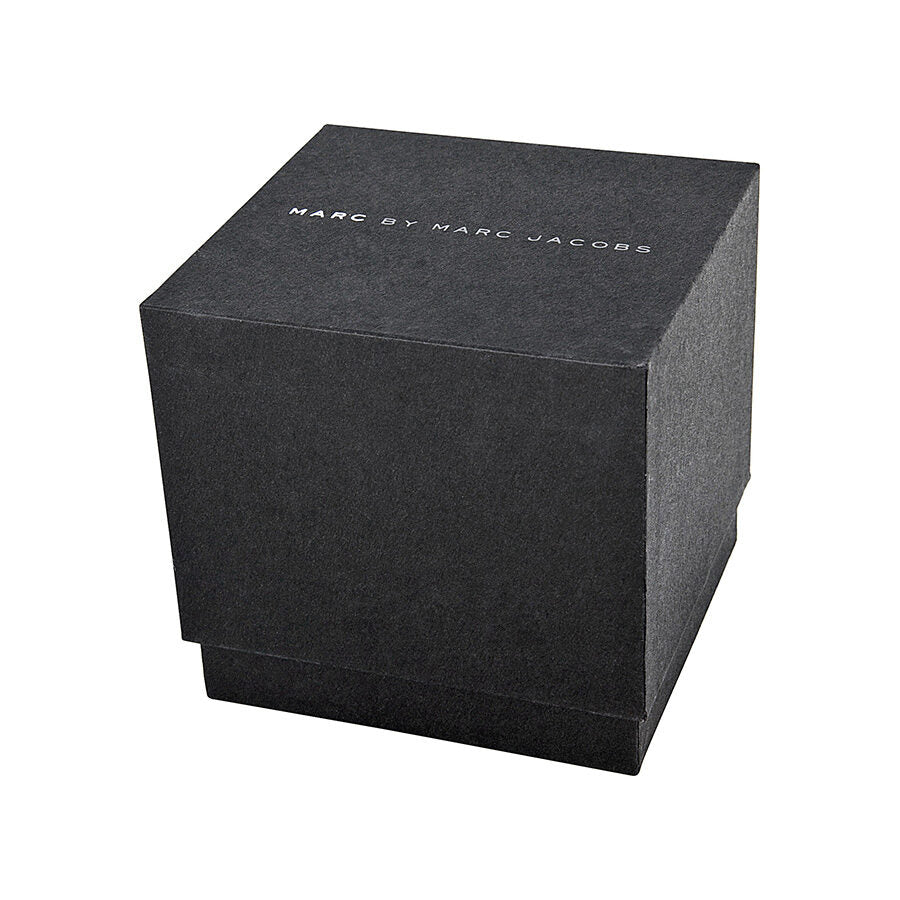 Marc by Marc Jacobs branded black watch box for Amy model