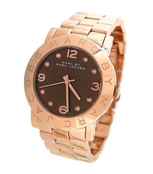 Marc By Marc Jacobs Amy Brown Dial Rose Gold Watch - MBM3167