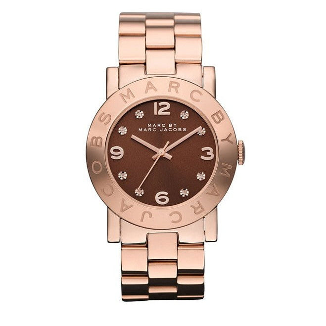 Marc By Marc Jacobs Amy Brown Dial Rose Gold Watch - MBM3167