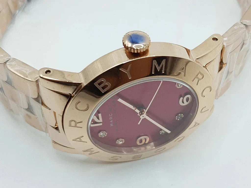 Marc By Marc Jacobs Amy Brown Dial Rose Gold Classic Watch - MBM8618